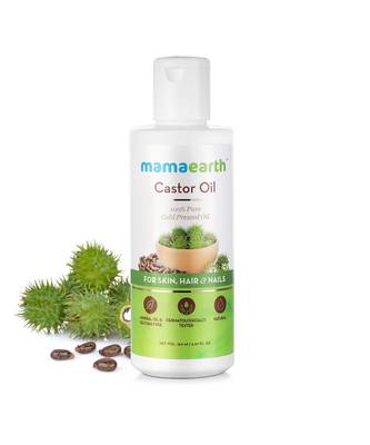 150 ml Mamaearth 100% Pure Castor Oil, Cold Pressed, To Support Hair Growth, Good Skin and Strong Nails 1