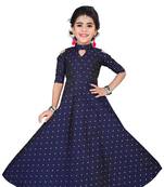 Kids Blue Lehenga Choli 