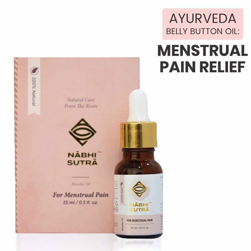 15ml PeriodMenstrual pain Relief Oil Instant Relief from Menstrual Cramps & Pain by Nabhi Sutra