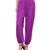 Dee Fashion House Purple Viscose Lycra Harem Pants