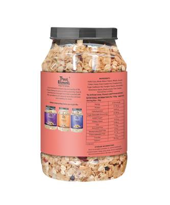 1kg Crunchy Nuts & Berries Muesli, with Almonds and Cranberries 3