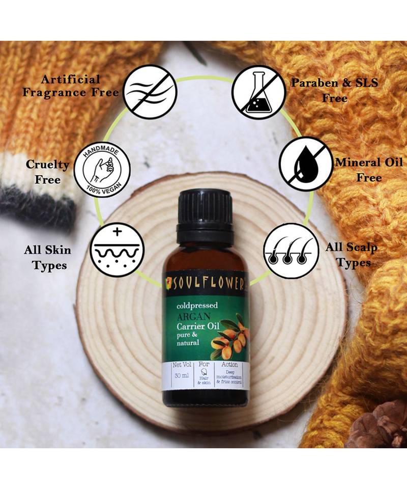 30ml Coldpressed Argan Carrier Oil By Soulflower