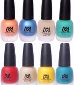 8 combo Velvet Matte Nail Paint By Makeup Mania