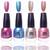 Light Blue, Silver, Mauve Combo of 4 Exclusive Nail Paint by Makeup Mania