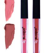 4ml Each 2 Combo Matte Liquid Lipstick, Long Lasting Coral Peach & Brown by bq BLAQUE