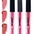 4ml Each 3 Combo Matte Liquid Lipstick, Long Lasting  Coral Peach, Pinkish Peach, Dark Coral by bq BLAQUE