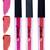 4ml Each 3 Combo Matte Liquid Lipstick, Long Lasting Pink, Pinkish Peach, Dark Coral by bq BLAQUE