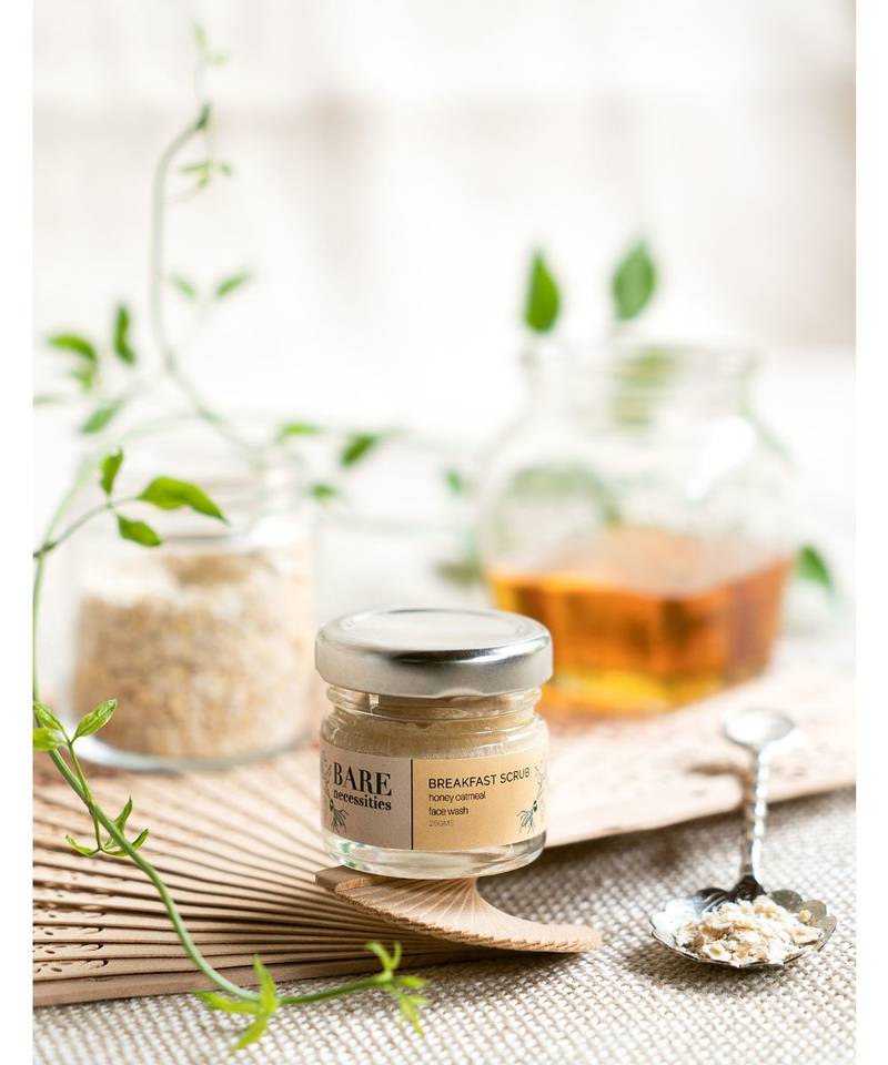 25gm Small Breakfast Scrub : Honey Oatmeal Face Wash