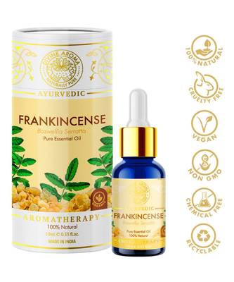 Divine Aroma Frankincense Essential Oil | 100% Pure & Natural | For Skin, Hair, Stress | 10ml 1