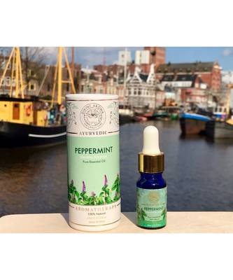 Divine Aroma Peppermint Essential Oil | 100% Pure & Natural | For Skin, Hair, Cooling & Refreshing Properties | 10ml 1