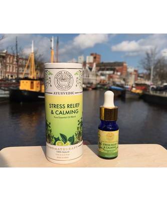 Divine Aroma Stress Relief & Calming Essential Oil Blend | For Relaxing After A Stressful Day | 10ml 1