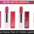 4.2 gm each Combo of 3 Artisto Matte Lipstick By Blue Heaven (Pink,Orange,Mauve)