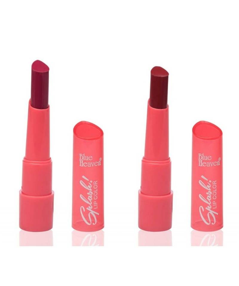2 Combo of  Splash Lipsticks By Blue Heaven (Shade 308 and 309)