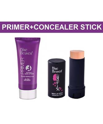 30gm Primer and 10gm Xpression Concealer Stick Combo By Blue Heaven  1