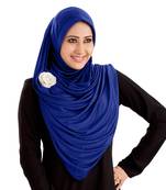 Anarkali Semi-Stitched Hijab Royal Blue - Xl