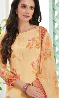 Yellow fancy cotton salwar 3