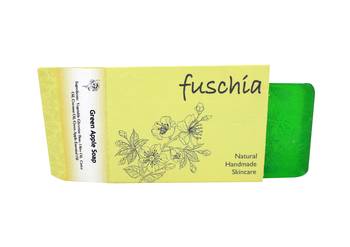 100 gms Green Apple Natural Handmade Glycerine Soap By Fuschia 1