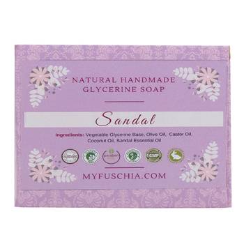 100 gms Sandal Natural Handmade Glycerine Soap By Fuschia 2