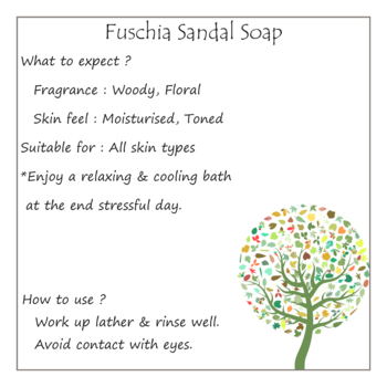 100 gms Sandal Natural Handmade Glycerine Soap By Fuschia 3