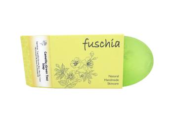 100 gms Camellia Natural Handmade Glycerine Soap (Green Tea) By Fuschia 1