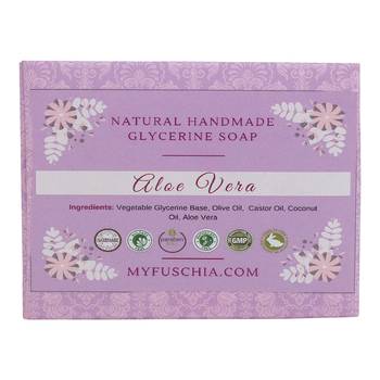 100 gms Aloe Vera Natural Handmade Herbal Soap By Fuschia 2
