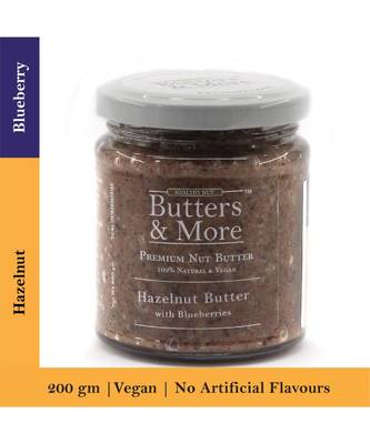 200gm Hazelnut Butter with Blueberries 1