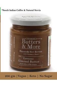 200gm Keto Espresso Almond Butter with South Indian Coffee & Stevia