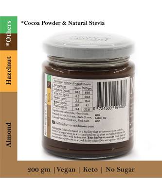 200gm Keto Almond Butter with Hazelnuts Cocoa & Jaggery 2