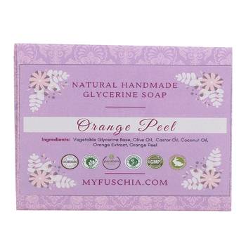 100 gms Orange Peel Natural Handmade Herbal Soap By Fuschia 2