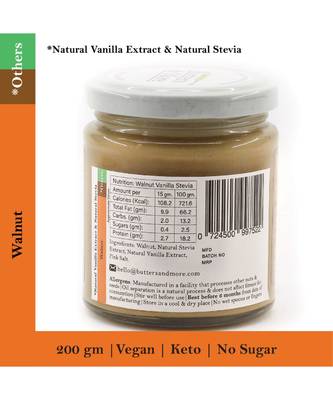 200gm Keto Walnut Butter with Stevia & Vanilla 2