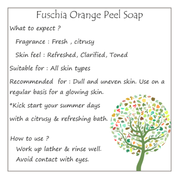 100 gms Orange Peel Natural Handmade Herbal Soap By Fuschia 3