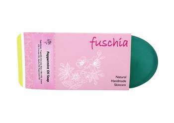 100 gms Peppermint Oil Natural Handmade Herbal Soap By Fuschia 1