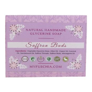 100 gms Saffron Buds Natural Handmade Herbal Soap By Fuschia 2
