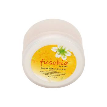 50 gms Sandal Saffron Bath salt By Fuschia 2