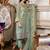 Green Embroidered Chiffon Salwar