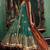Dark-Green Embroidered Net Salwar