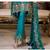 Turquoise Embroidered Chiffon Salwar