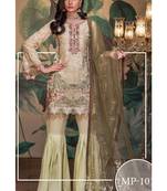 Green Embroidered Chiffon Salwar