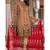 Beige Embroidered Chiffon Salwar