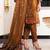 Mustard Embroidered Chiffon Salwar