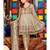 Beige Embroidered Chiffon Salwar