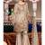 Beige Embroidered Chiffon Salwar