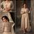 Beige Resham Embroidery Net Salwar