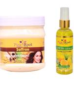 500gm Safron Cream  With 100ml Lemon Face Wash With Pink Root