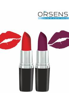 121g Pack of 2 Matte Lipstick Rust SPF 10