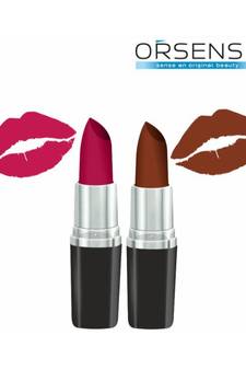121g Pack of 2 Matte Lipstick Rust SPF 10