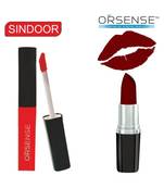 135 g Pack of 2 Sindoor + Lipstick Maroon SPF 10  By orsense 