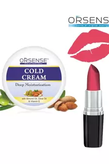150g Pack of 2 Cold Cream and Lipstick Dark Nude SPF 10  By orsense
