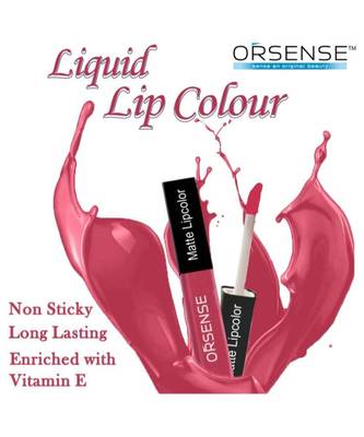 10 g Pink Matte Liquid Lipstick By orsense   1