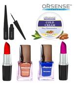 200g Pack of 6 Multi Creme Lipstick By orsense 